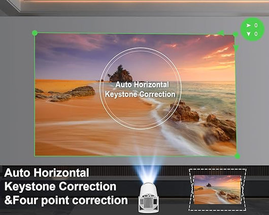 Zelmorae™ Portable Home Cinema Projector